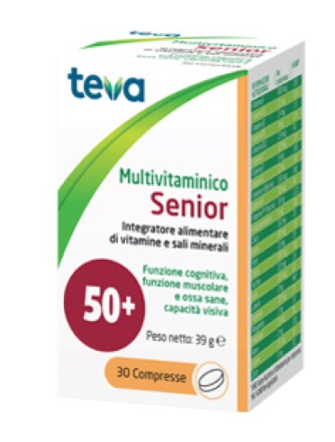 Teva multivitaminico senior - integratore di vitamine e sali minerali - 30 compresse