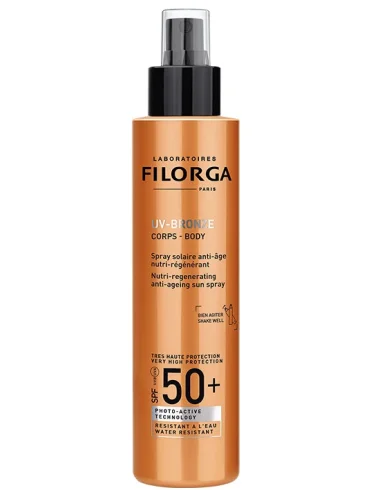 Filorga uv-bronze body - spray solare anti-età con protezione molto alta spf 50+ - 150 ml Filorga uv-bronze body - spray solare anti-età con protezione molto alta spf 50+ - 150 ml