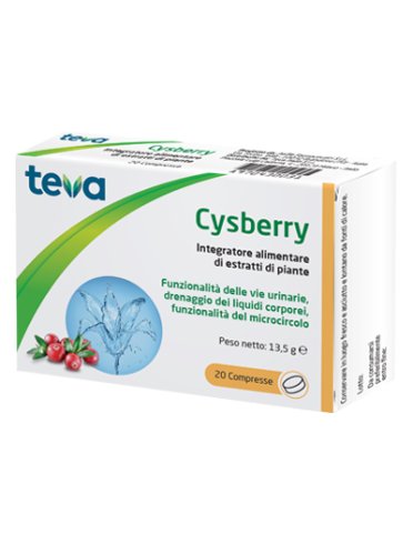 Teva cysberry - integratore per vie urinarie - 20 compresse