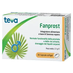 Teva Fanprost - Integratore per la Prostata e Vie Urinarie - 30 Capsule Molli
