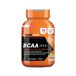 Named Sport BCAA 2:1:1 - Integratore di Aminoacidi e Vitamina B6 - 100 Compresse