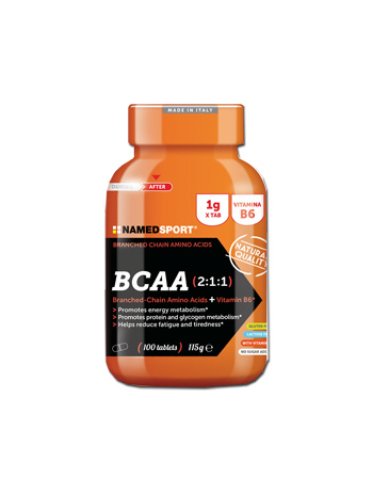 Named sport bcaa 2:1:1 - integratore di aminoacidi e vitamina b6 - 300 compresse