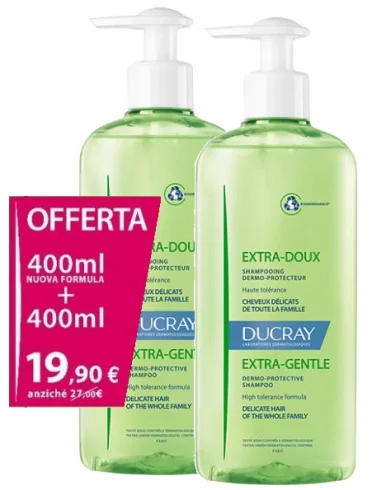 Extra delicato shampoo dermoprotettivo 400 ml bipack Extra delicato shampoo dermoprotettivo 400 ml bipack