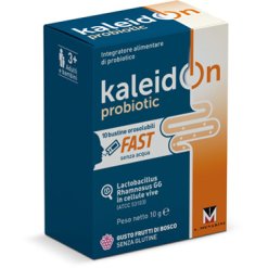 Kaleidon Probiotic Fast Integratore Probiotico Frutti di Bosco 10 Bustine