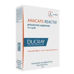 Ducray Anacaps Reactiv - Integratore Anti-Caduta Capelli - 30 Capsule
