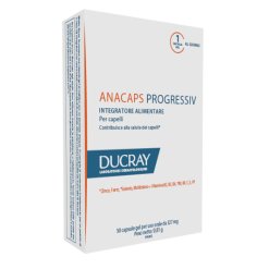 Ducray Anacaps Progressiv - Integratore Anti-Caduta Capelli - 30 Capsule