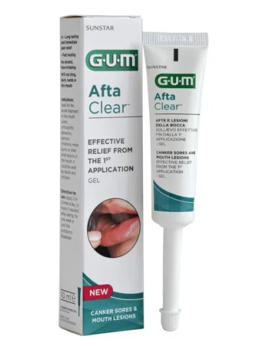 Gum aftaclear gel rimozione afte 10 ml Gum aftaclear gel rimozione afte 10 ml
