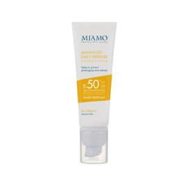 Miamo Skin Defense Advanced Daily Defense Sunscreen Cream SPF 50+ 50 ML Arrossamento Cutaneo e Fotoinvecchiamento
