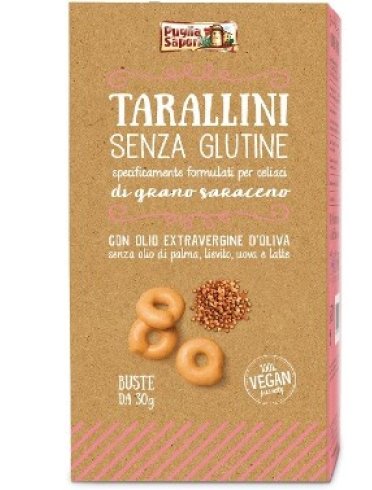 Puglia sapori tarallini grano saraceno 6 buste 30 g