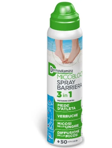 Dermovitamina micoblock 3 in 1 - spray barriera per protezione di funghi e verruche - 100 ml Dermovitamina micoblock 3 in 1 - spray barriera per protezione di funghi e verruche - 100 ml
