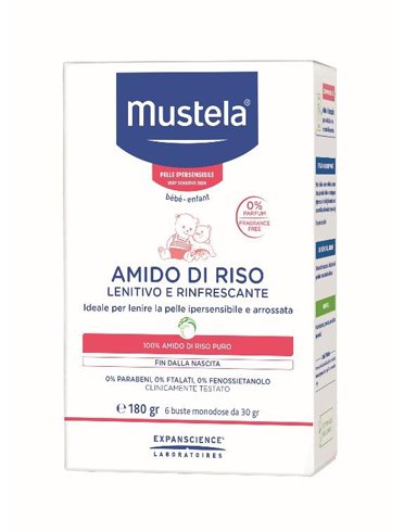 Mustela - amido di riso lenitivo rinfrescante - 180 g