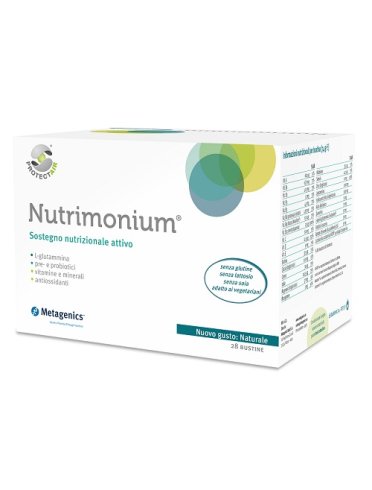 Nutrimonium 3.0 naturale - integratore per sostegno nutrizionale attivo - 28 bustine