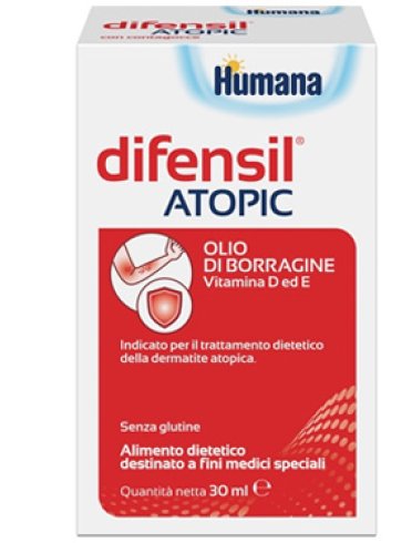 Humana difensil atopic - olio di borragine per dermatite atopica - 30 ml