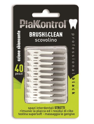 Plakkontrol brush & clean carbon 40 pezzi