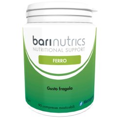 Barinutrics Ferro - Integratore per la Produzione di Globuli Rossi Gusto Fragola - 90 Compresse
