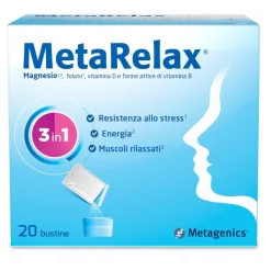 MetaRelax - Integratore per Favorire il Sonno - 20 Bustine