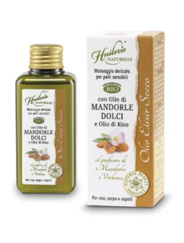 Olio elisir secco all'olio di mandorla e verbena Olio elisir secco all'olio di mandorla e verbena