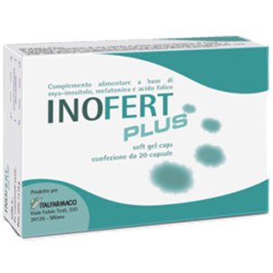 Inofert Plus - Integratore per Fertilità e Gravidanza - 20 Capsule