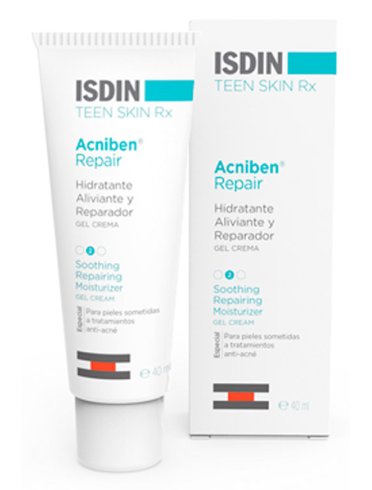 Isdin acniben repair - gel crema viso idratante antiacne - 40 ml