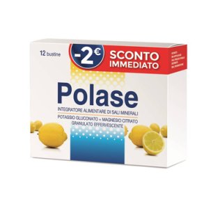 Polase Classico - Integratore di Sali Minerali - Gusto Limone 12 Bustine Effervescenti