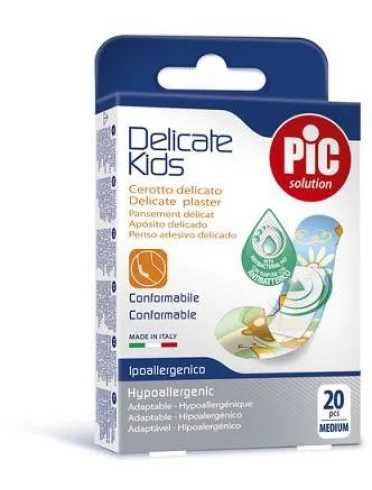 Cerotto pic delicate kids antibatterico 20 pezzi Cerotto pic delicate kids antibatterico 20 pezzi