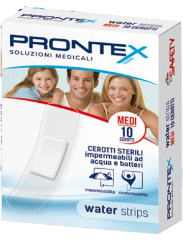 Cerotto prontex water strips medio 10 pezzi Cerotto prontex water strips medio 10 pezzi