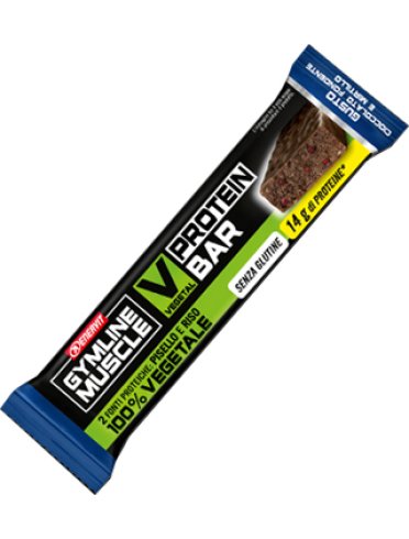 Gymline muscle vegetal protein bar cioccolato fondente e mirtillo 60 g