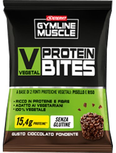 Gymline muscle vegetal protein bites cioccolato fondente 54g