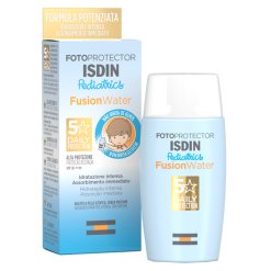 Isdin Fotoprotector Pediatric Fusion Water - Crema Solare Viso Pediatrica con Protezione Molto Alta SPF 50+ - 50 ml