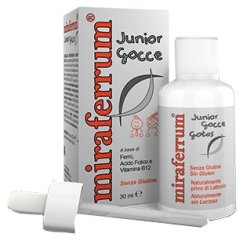 Miraferrum Junior Gocce - Integratore di Ferro e Vitamina B12 - 30 ml