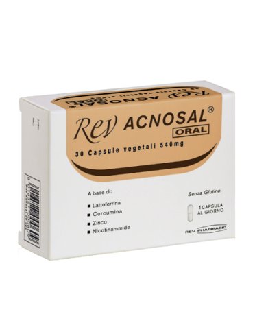 Rev acnosal oral - integratore per il benessere della pelle - 30 capsule