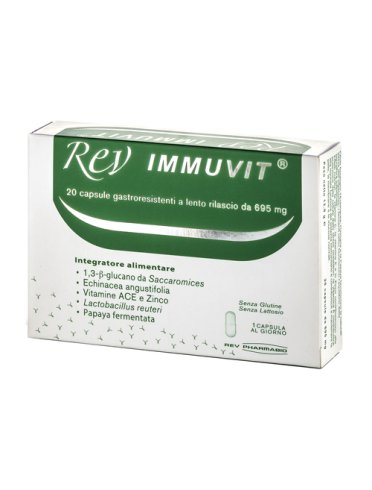 Rev immuvit - integratore per difese immunitarie - 20 capsule