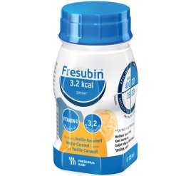 Fresubin 3,2 Kcal Drink - Proteico Gusto Vaniglia e Caramello - 4 Bottiglie x 125 ml