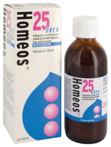 Homeos 25 dren integratore drenante 150 ml