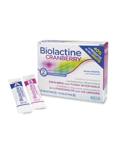 Biolactine cranberry 10 + 10 bustine