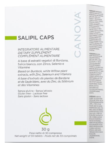 Canova salipil caps - integratore per la salute della pelle e sebo in eccesso - 30 compresse