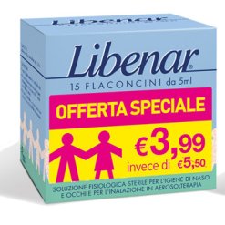 Libenar - Soluzione Fisiologica Isotonica - 15 Flaconcini da 5 ml