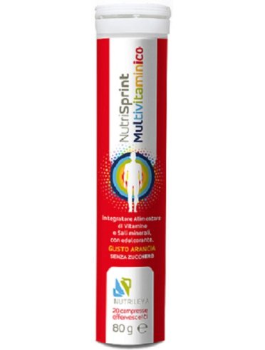 Nutrisprint multivitaminico 20 compresse effervescenti 80 gsenza zucchero