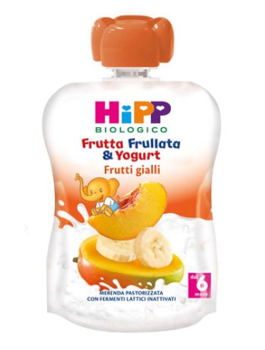 Hipp bio frutta frullata yogurt frutti gialli 90 g