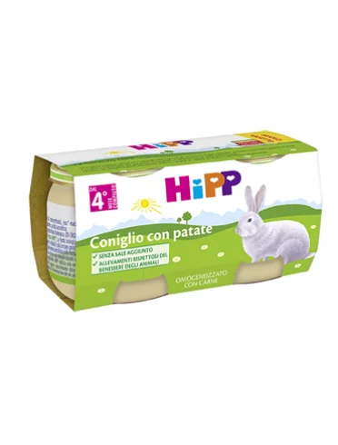 Hipp bio hipp bio omogeneizzato coniglio con patate 2x80 g Hipp bio hipp bio omogeneizzato coniglio con patate 2x80 g