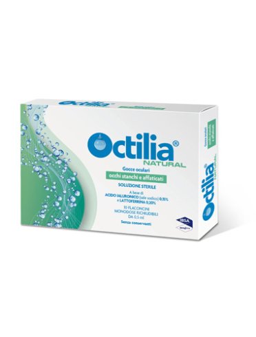 Octilia natural - collirio per occhi stanchi e affaticati - 10 flaconcini monodose