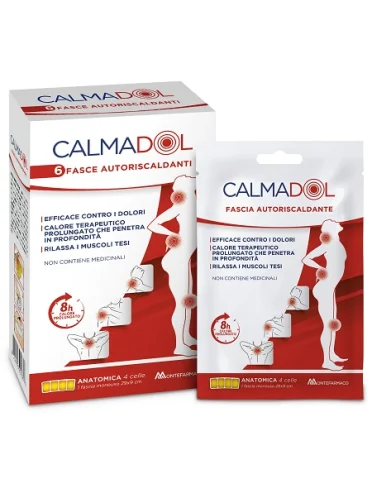 Calmadol - fasce autoriscaldanti per dolori muscolari e articolari - 6 pezzi Calmadol - fasce autoriscaldanti per dolori muscolari e articolari - 6 pezzi