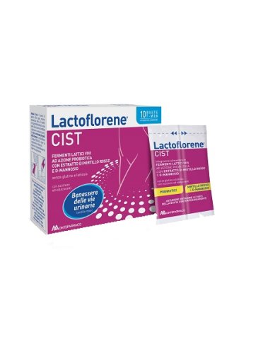 Lactoflorene cist - integratore per la funzionalità delle vie urinarie con fermenti lattici - 10 bustine