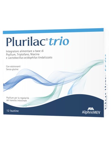 Plurilac trio - integratore per la regolarità intestinale - 12 bustine