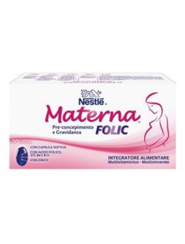Nestle' materna folic 96x33 g 30 capsule it