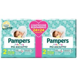 Pampers Baby Dry Mutandino - Pannolini Duo Downcount Mini Taglia 2 - 48 Pezzi