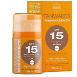 TANWARDS TANNING ACCELERATOR FACE CREAM SPF 15 50 ML