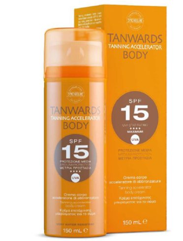 Tanwards tanning accelerator body cream spf 15 150 ml