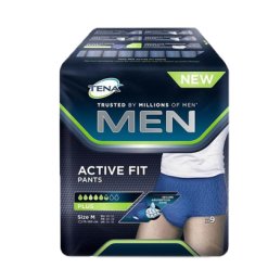 PULL UP UOMO TENA MEN PANTS ACTIVE FIT M 9 PEZZI