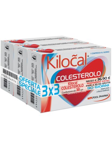 Kilocal colesterolo - integratore per il controllo del colesterolo e trigliceridi - 30 compresse